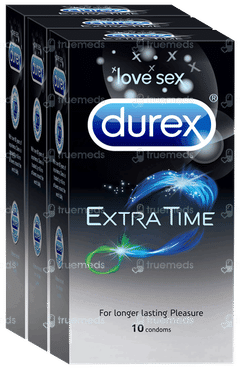 Durex Extra Time 3 Pack Of 10 Condoms