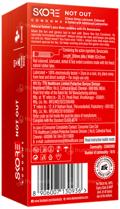 Skore Not Out Climax Delay Condoms 10