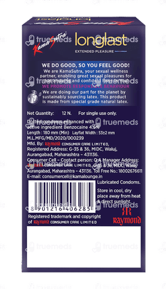 Kamasutra Pleasure Series Longlast Condoms 12 Kamasutra Pleasure Series Longlast Condoms 12