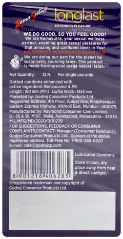Kamasutra Pleasure Series Longlast Condoms 12 Kamasutra Pleasure Series Longlast Condoms 12