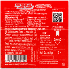 Manforce Epic Pleasure Long Lasting Raspberry Premium Condoms 3