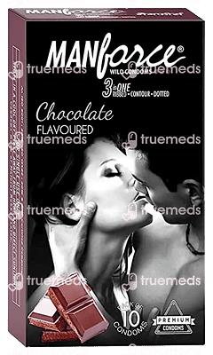 Manforce Wild 3 In 1 Chocolate Flavoured Condoms 10