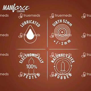 Manforce Wild 3 In 1 Chocolate Flavoured Condom Pack Of 10