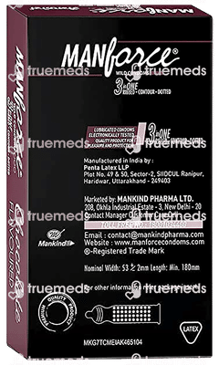 Manforce Wild 3 In 1 Chocolate Flavoured Condoms 10