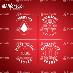 Manforce Wild 3 In One Strawberry Flavoured Condoms 10