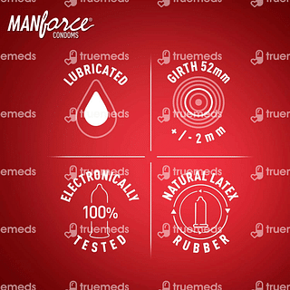 Manforce Wild 3 In 1 Strawberry Flavoured Condom Pack Of 10