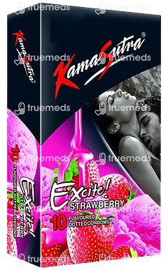 KAMASUTRA EXOCITA STRAWBERRY BOX OF CONDOM 10