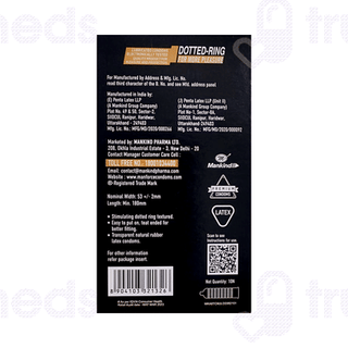 Manforce Cocktail Chocolate & Hazelnut Flavoured Dotted Ring Condoms 10