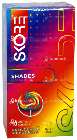 Skore Shades 1500+ Dots Condoms 10