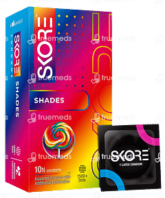 Skore Shades 1500+ Dots Condoms 10