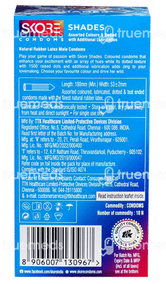 Skore Shades 1500+ Dots Condoms 10