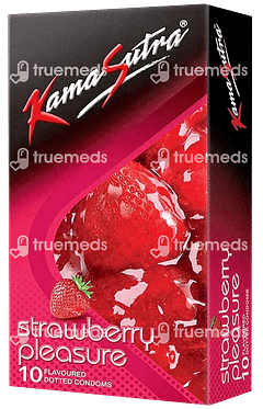 KAMASUTRA DOTTED STRAWBERRY CONDOM 10