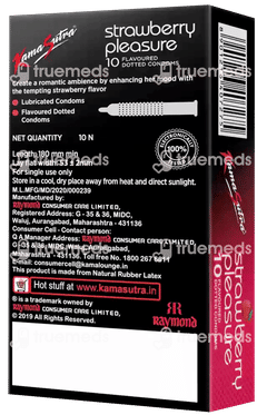 Kamasutra Dotted Strawberry Condom 10