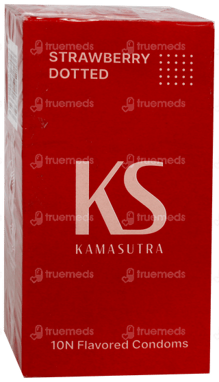 Kamasutra Dotted Strawberry Condoms 10