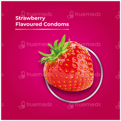 Skore 1500+ Dots Strawberry Flavoured Condoms 10