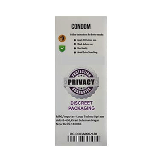Labrador India Natural Ultra Ribbed Silicone Large Chocolate Flavour Condom 1
