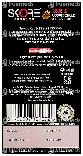 Skore Flavours Condoms 20