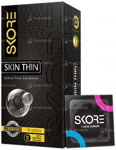 Skore Skin Thin Ultra Fine Condoms 10