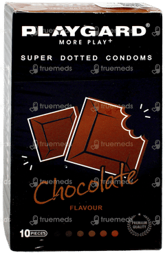 Playgard More Play+ Super Dotted Chocolate Flavour Condoms 10