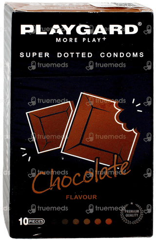 Playgard More Play+ Super Dotted Chocolate Flavour Condoms 10