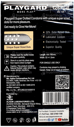 Playgard More Play+ Super Dotted Chocolate Flavour Condoms 10