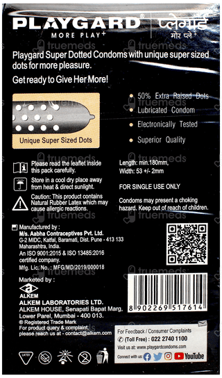 Playgard More Play+ Super Dotted Chocolate Flavour Condoms 10