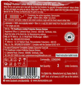 Skore Not Out Climax Delay Condoms 3