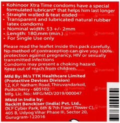 Kohinoor Pleasure Xtra Time Condoms 10