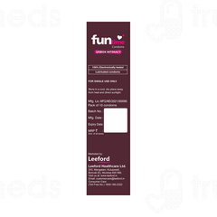 FUNTIME DOTTED RIBBED AND CONTOURED HAZELNUT FLAVOUR CONDOM PACK OF 10