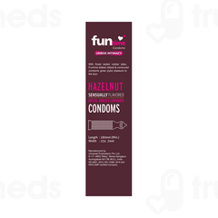 Funtime Dotted Ribbed And Contoured Hazelnut Flavour Condom Pack Of 10