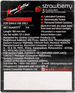 Kamasutra Strawberry Flavoured Condoms 3