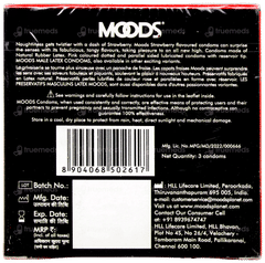 Moods Strawberry Dotted Condoms 3