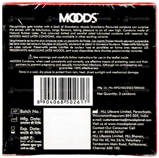 Moods Strawberry Dotted Condoms 3