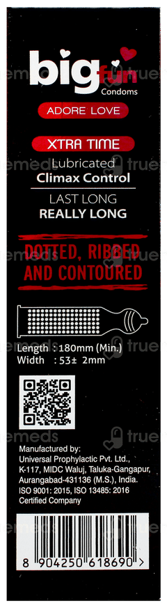 Bigfun Xtra Time Condoms 10 Bigfun Xtra Time Condoms 10