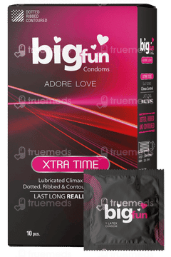 Bigfun Xtra Time Pack Of 10 Condoms Bigfun Xtra Time Pack Of 10 Condoms