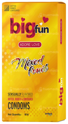 Bigfun Mixed Fruit Pack Of 10 Condoms