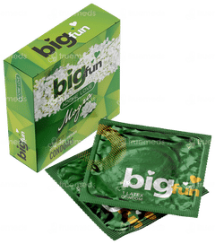 Bigfun Mogra Flavoured Pack Of 3 Condoms Bigfun Mogra Flavoured Pack Of 3 Condoms