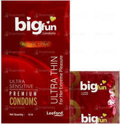 Bigfun Ultra Thin Pack Of 10 Condoms Bigfun Ultra Thin Pack Of 10 Condoms