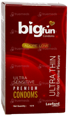 Bigfun Ultra Thin Pack Of 10 Condoms Bigfun Ultra Thin Pack Of 10 Condoms