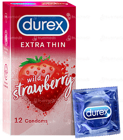 Durex Extra Thin Wild Strawberry Condom 12