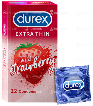 Durex Extra Thin Wild Strawberry Condom 12