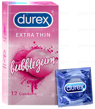 Durex Extra Thin Bubblegum Condom 12