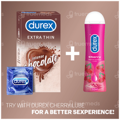 Durex Extra Thin Intense Chocolate Condoms 12 Durex Extra Thin Intense Chocolate Condoms 12