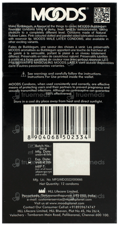 Moods Bubblegum Dotted Condoms 12