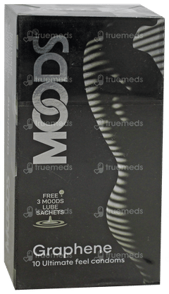 Moods Graphene Ultimate Feel Condoms 10 With 3 Moods Lube Sachets Free Moods Graphene Ultimate Feel Condoms 10 With 3 Moods Lube Sachets Free