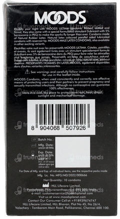 Moods Ultima Mutual Climax Condoms 10 With 3 Moods Lube Sachets Free