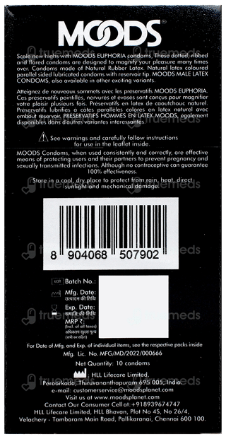 Moods Euphoria Dotted Condom 10