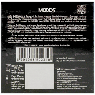 Moods Bubblegum Dotted Condoms 3