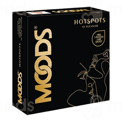 Moods Hotspots 5x Pleasure Condoms 3 With 1 Moods Lube Sachet Free