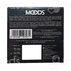 Moods Hotspots 5x Pleasure Condoms 3 With 1 Moods Lube Sachet Free